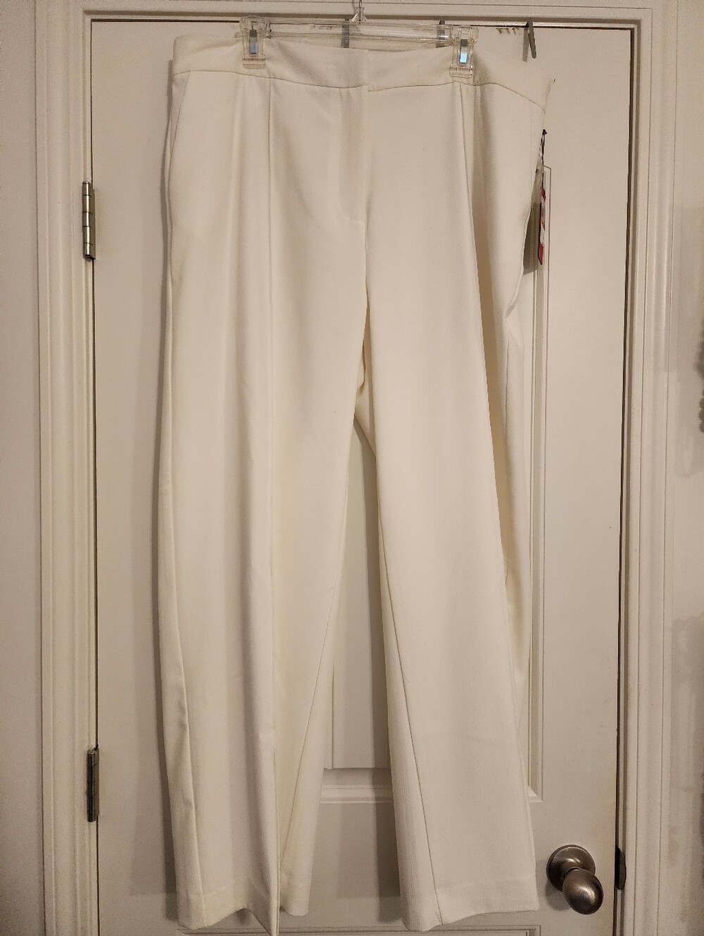 Vince Camuto NWT 16W Women's Cream Straight-Leg Dress Pants Quiet Luxury Flared